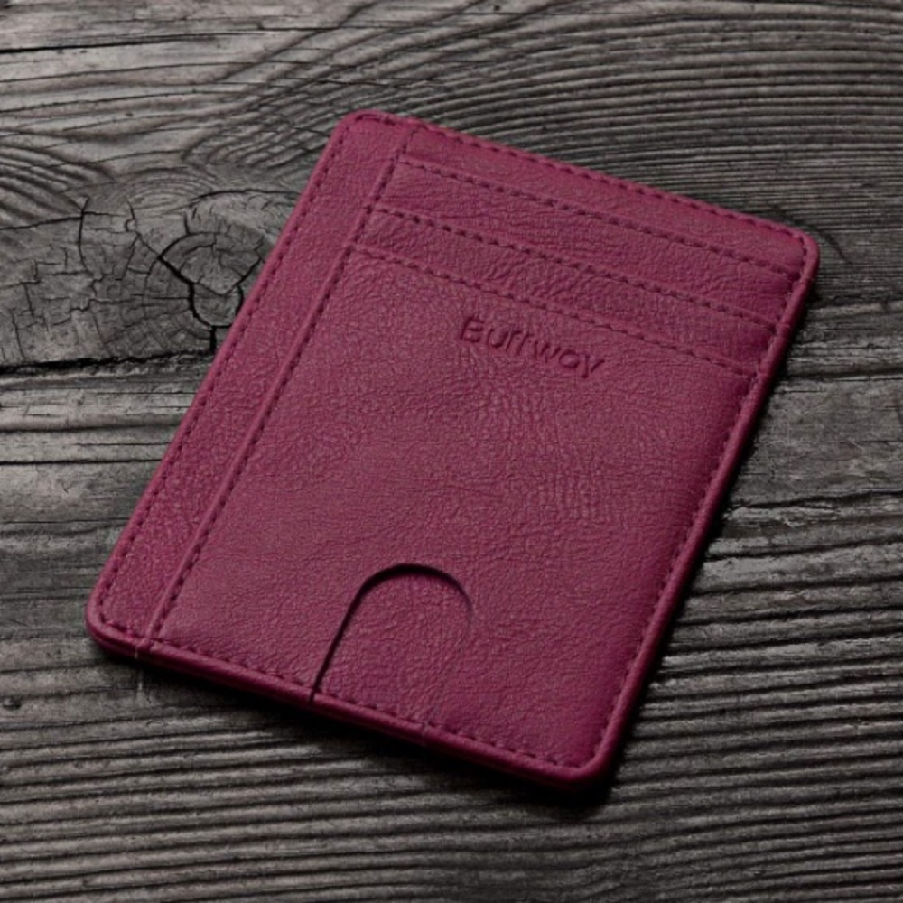 Minimalist BA PURPLE Slim RFID BLOCKING WALLET*NWT - Picture 4 of 5